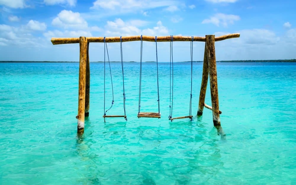 Bacalar Lagoon of Seven Colors Mexico