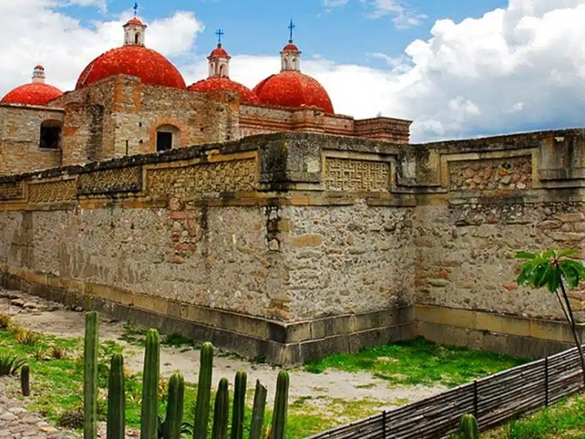 Mitla archaeological site in Oaxaca, Mexico