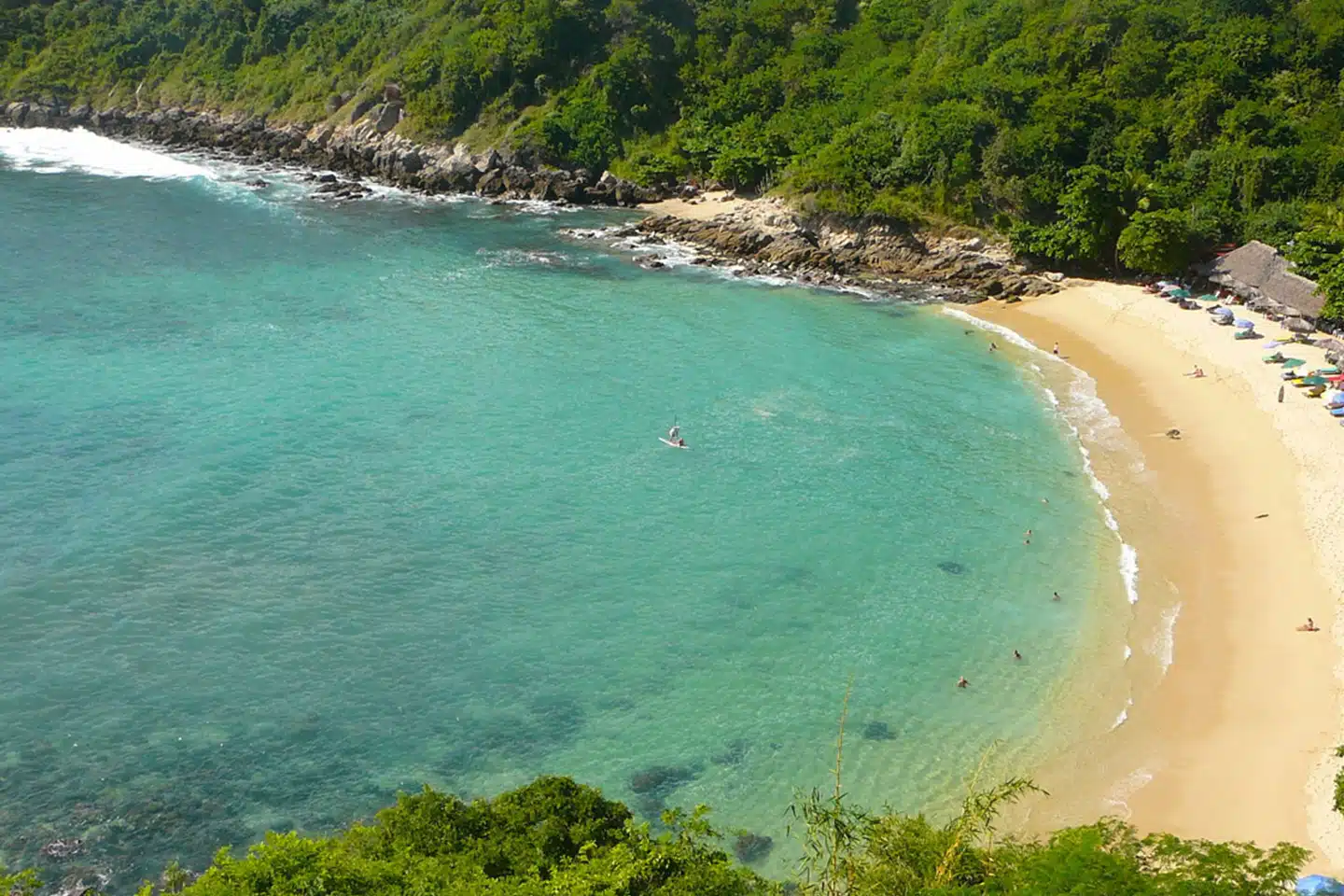 beautiful beach in Oaxaca, Mexico