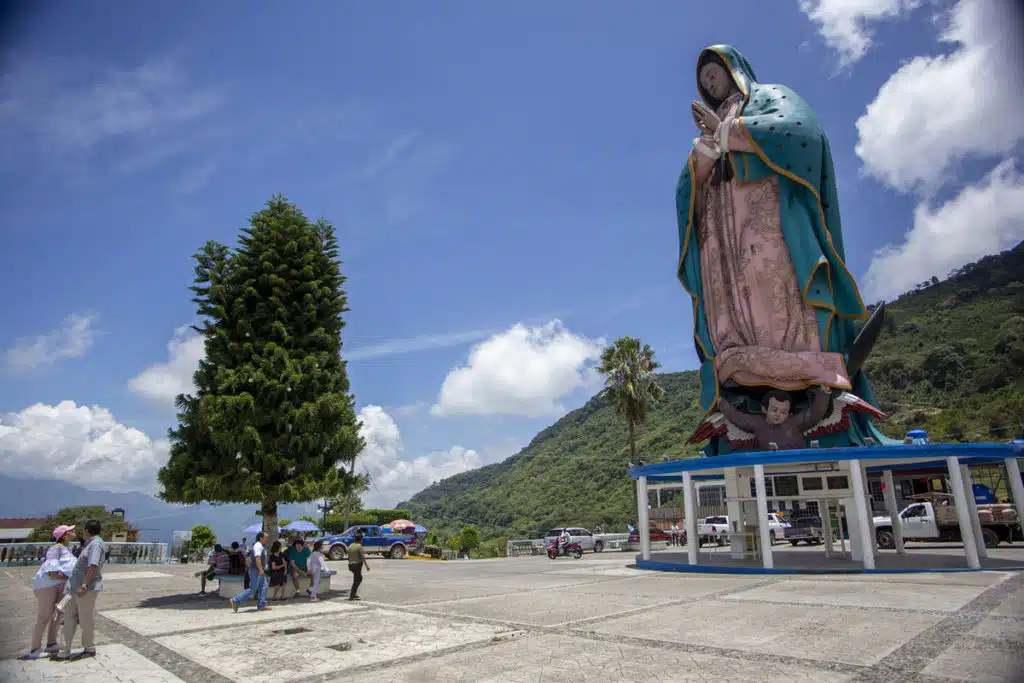 virgin monument